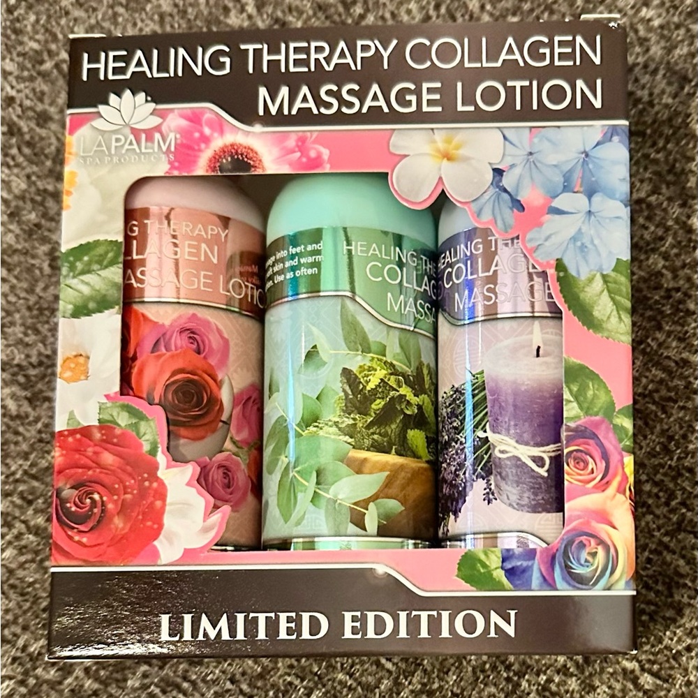 Healing Therapy Collagen Massage Lotion - 3 pack